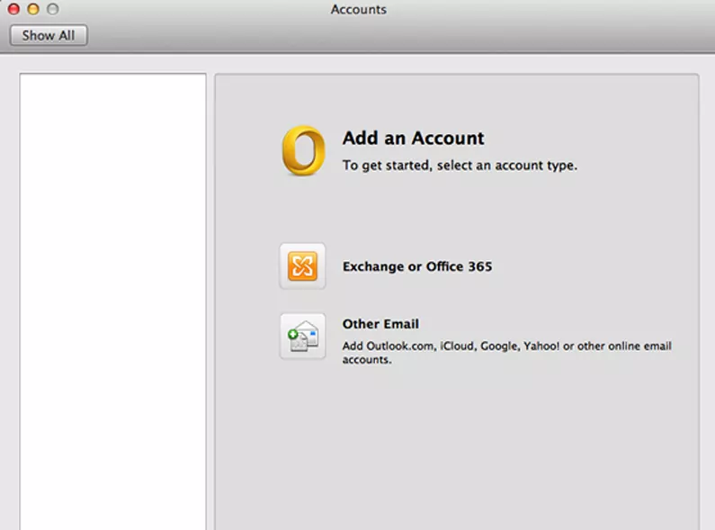 MAC Outlook Setting India